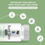 BLUE VIBE Burn Slim Pro, conjunto de 3 botellas, suministro continuo para la rutina.