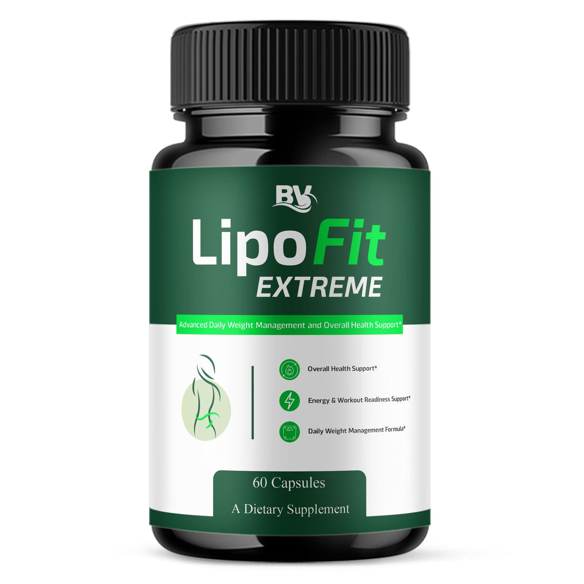BLUE VIBE Lipofit Extreme envase de cápsulas para apoyo diario de salud