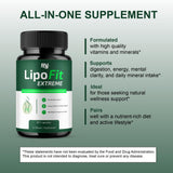 BLUE VIBE Lipofit Extreme ingredientes naturales para una opción limpia y simple