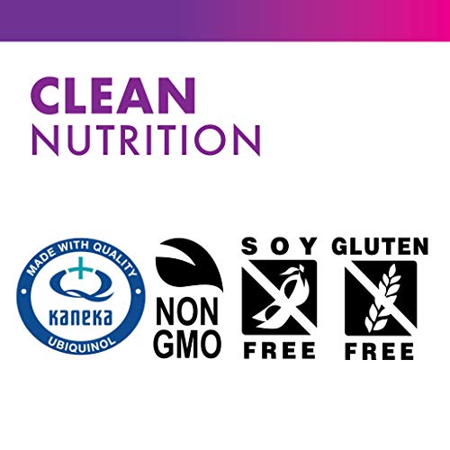 Bluebonnet CoQ10 ubiquinol 100 mg cápsulas en frasco vegetariano para uso diario.