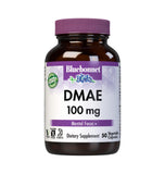 BlueBonnet DMAE 100 mg cápsulas vegetales, vista de la botella para claridad mental.