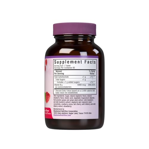 BlueBonnet EarthSweet B12, 60 porciones veganas para uso diario
