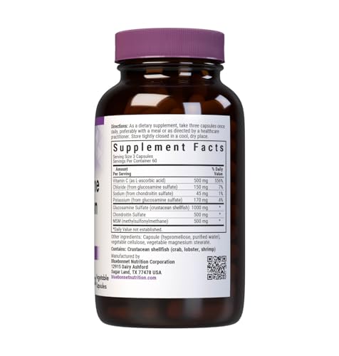 Bluebonnet etiqueta del producto que destaca la fórmula equilibrada