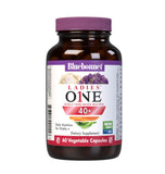 BlueBonnet Ladies’ ONE 40+ cápsulas vegetales para nutrición diaria.