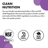 Bluebonnet Magnesium Citrate: tabla nutricional cercana para planificar la ingesta.