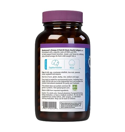 BlueBonnet Omega-3 Fórmula caja de presentación: almacenamiento cómodo en casa.