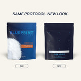 Blueprint Bryan Johnson creatina monohidrato con cucharilla medidora para facilitar la dosis