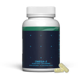 Botella Blueprint Bryan Johnson Omega3 con cápsulas veganas para apoyar la cognición y la circulación.