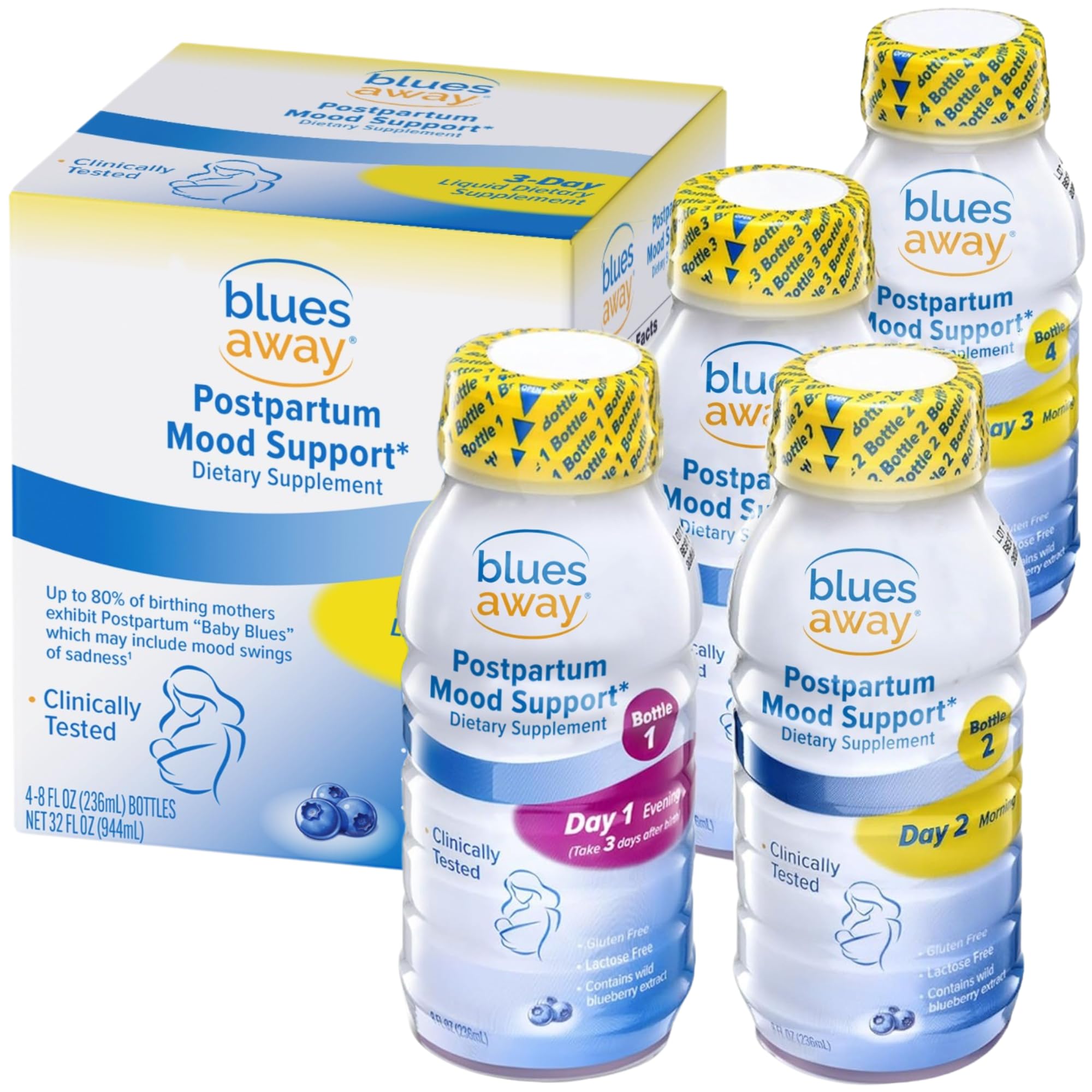 Blues Away Postparto: vertido en vaso para ritual suave y agradable