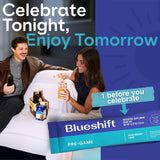 Blueshift Pre-Game, disolución en agua 14 oz para una bebida refrescante.