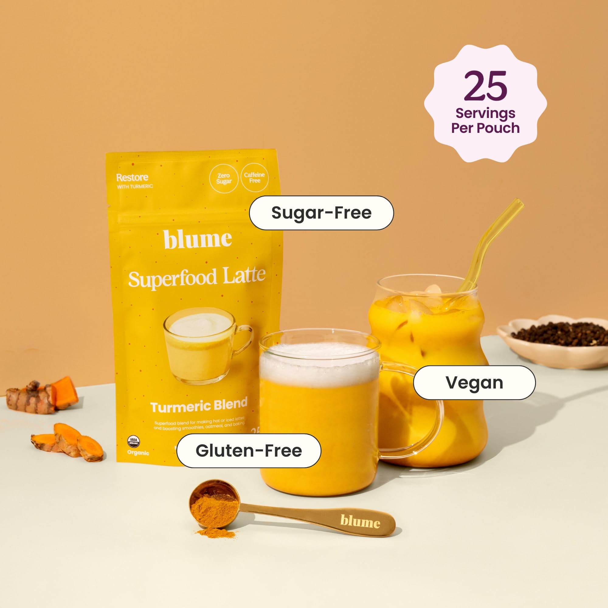 Blume Latte: jengibre para sabor picante y aromático