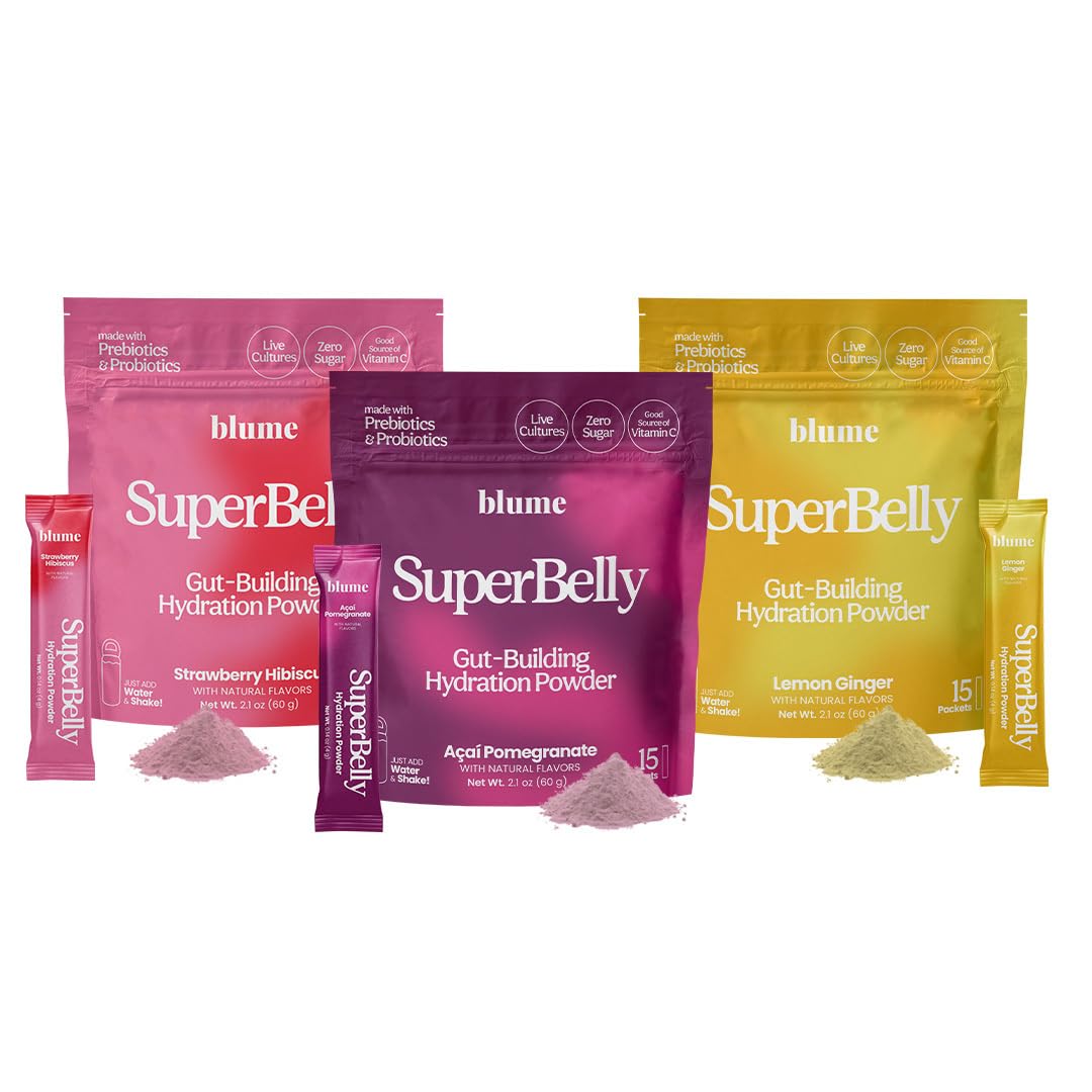Blume Supbelly sabor fresa hibisco, hidratación sin azúcar, sabor refrescante