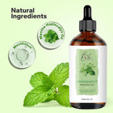 Blusheva Beauty aceite de menta y rosa mosqueta para piel y cabello.