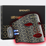 BMONATY máscara de luz roja para rostro, ideal para uso en casa.