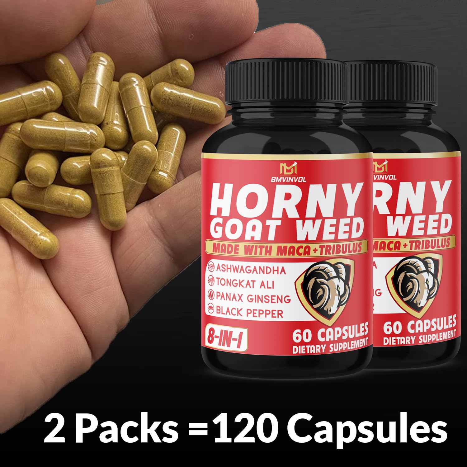 BMVINVOL mezcla de maca y ginseng para apoyo general