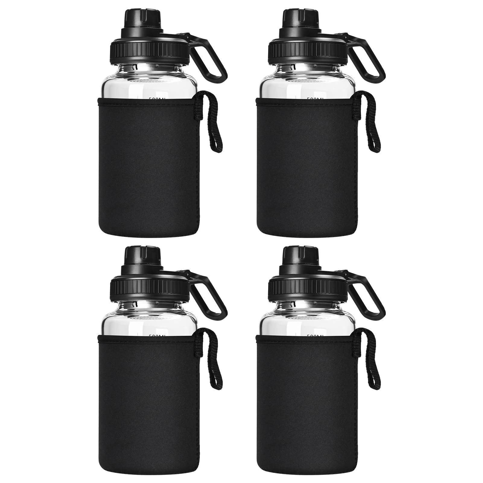 BNCWCQZ botellas de vidrio 22oz con apertura amplia para añadir polvos fácilmente