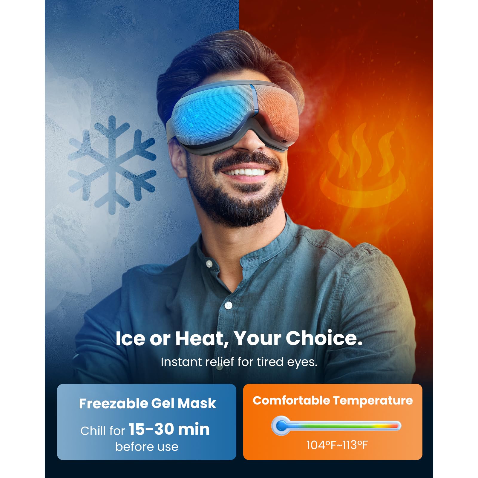 EyeOasis 2 de BOB AND BRAD, compresión ajustable para personalizar la experiencia