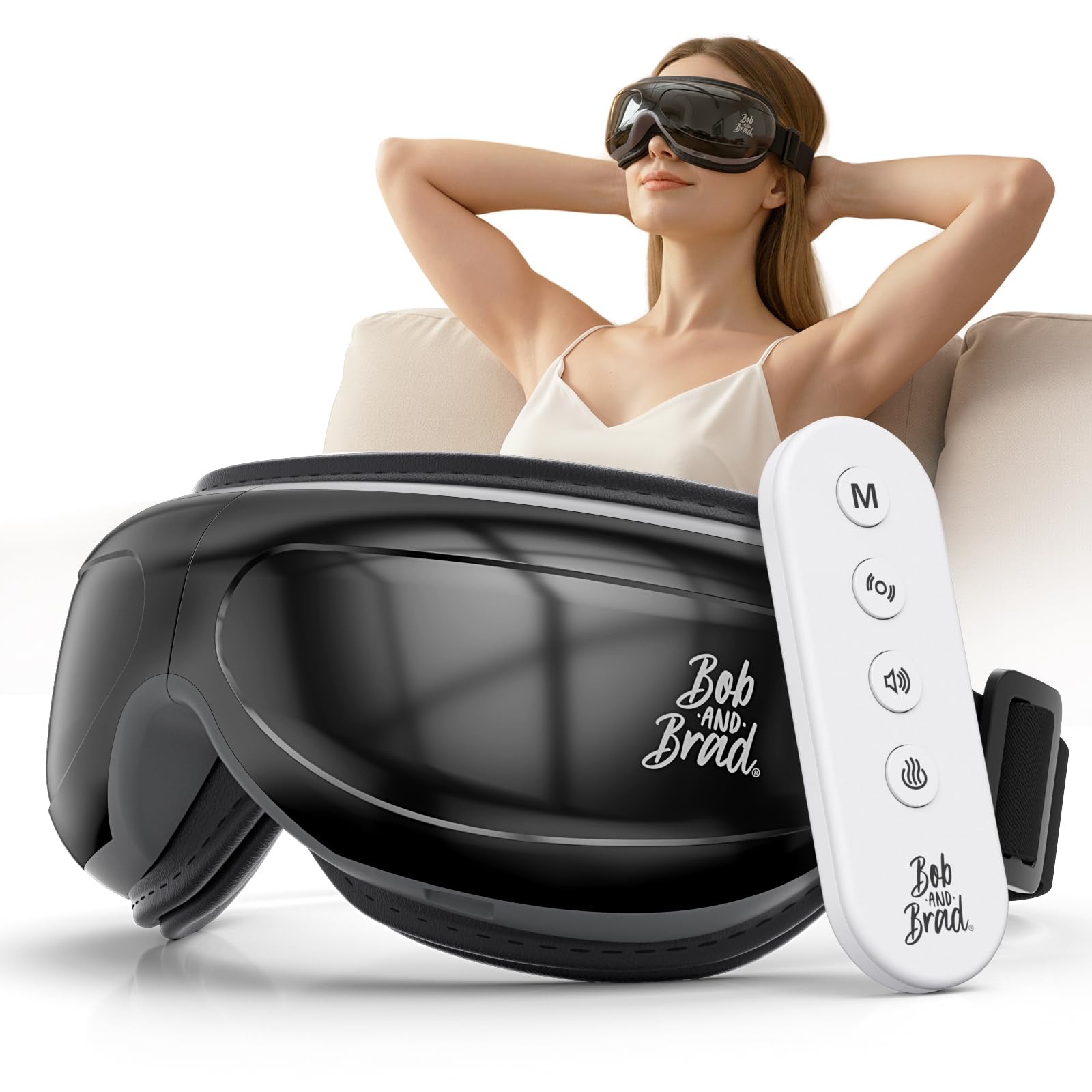 BOB AND BRAD EyeOasis 2 masajes oculares con control remoto para mayor comodidad.