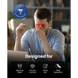 Masaje en templos de EyeOasis 2 Plus para relajar la tensión.