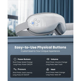 BOB AND BRAD EyeOasis 3: ajustes de compresión y calor para comodidad personalizada.