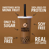 Boba Tea Protein: edulcorante de fruta del monje y crema de coco para dulzor natural