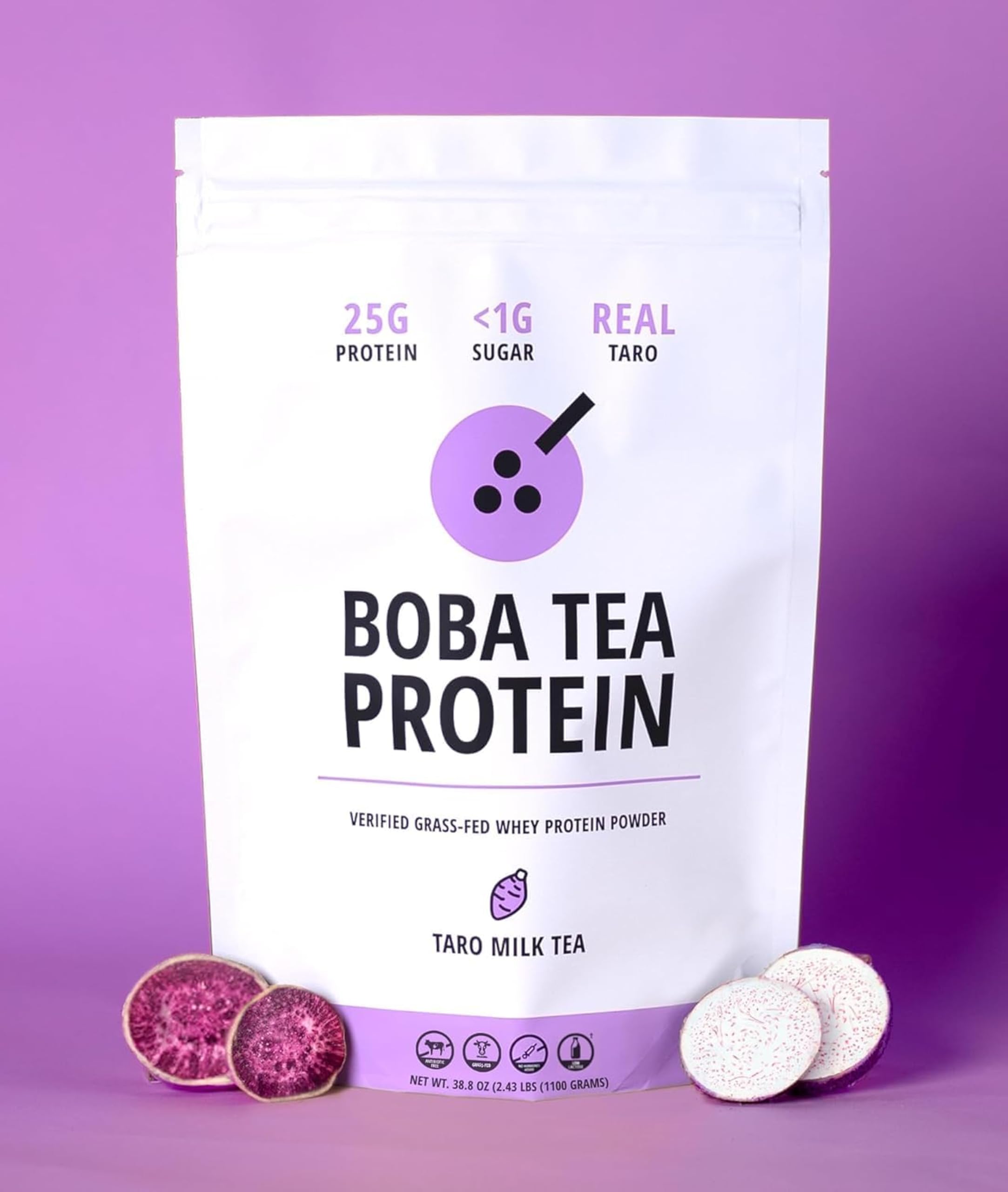 Proteína Boba Tea Porciones 25: envase práctico con 25 porciones para planificar tus batidos.