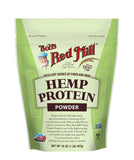 Bob's Red Mill proteina de cáñamo en empaque cerrado, snack proteico rápido