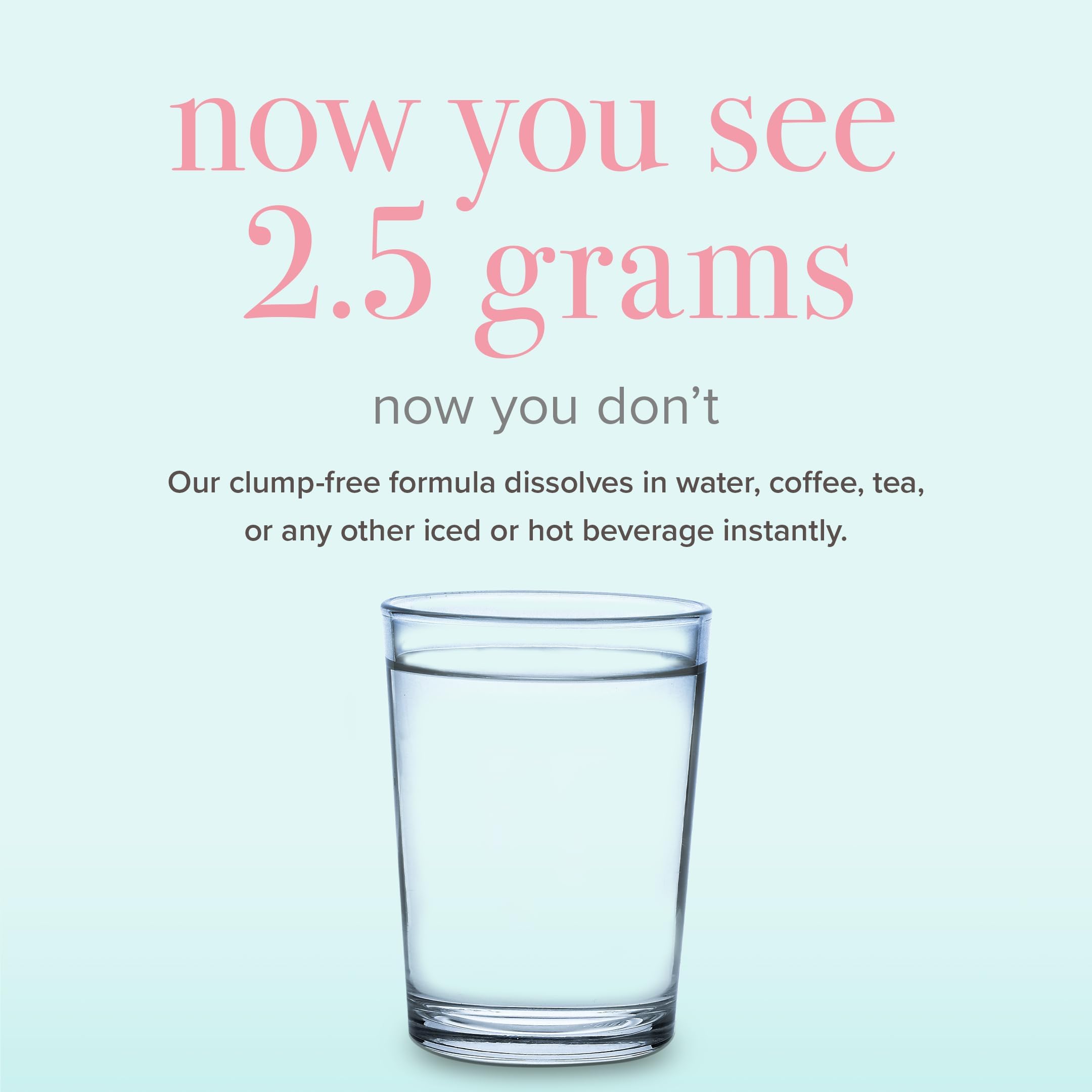 BODi Collagen Peptides, mezcla en bebida caliente o fría