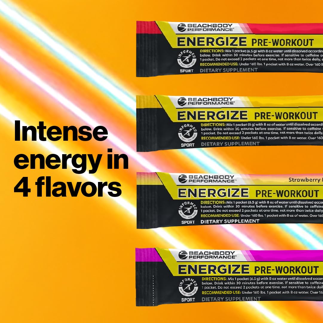 BODi Energize sabor fresa limonada para entrenar con sabor refrescante.