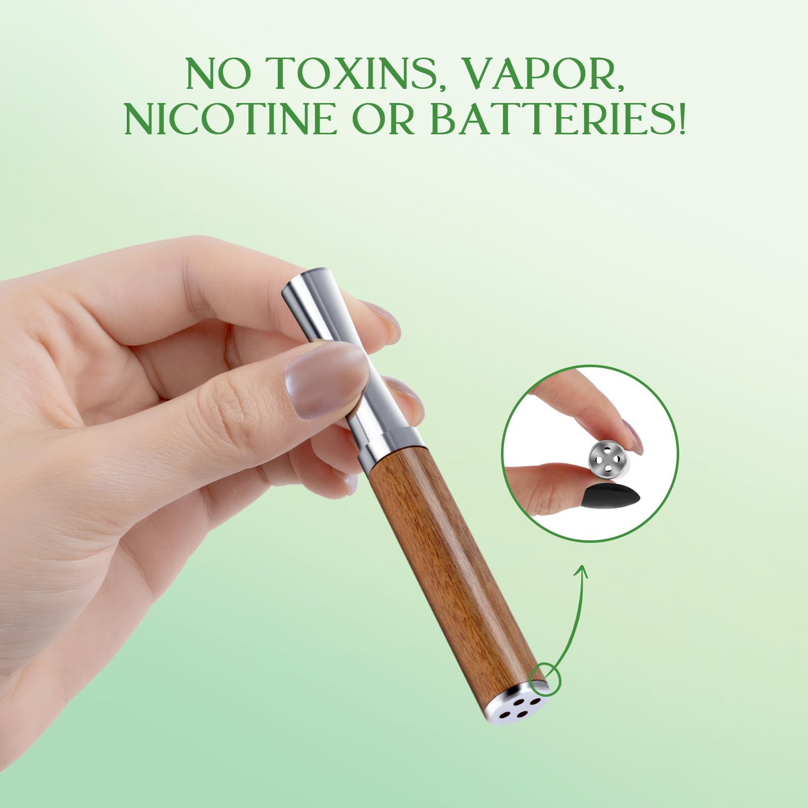 Nucleo de menta para el Inhalador Quit, sabor refrescante.