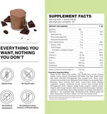 BODi Shakeology chocolate, vaso con batido cremoso para recargar energía.