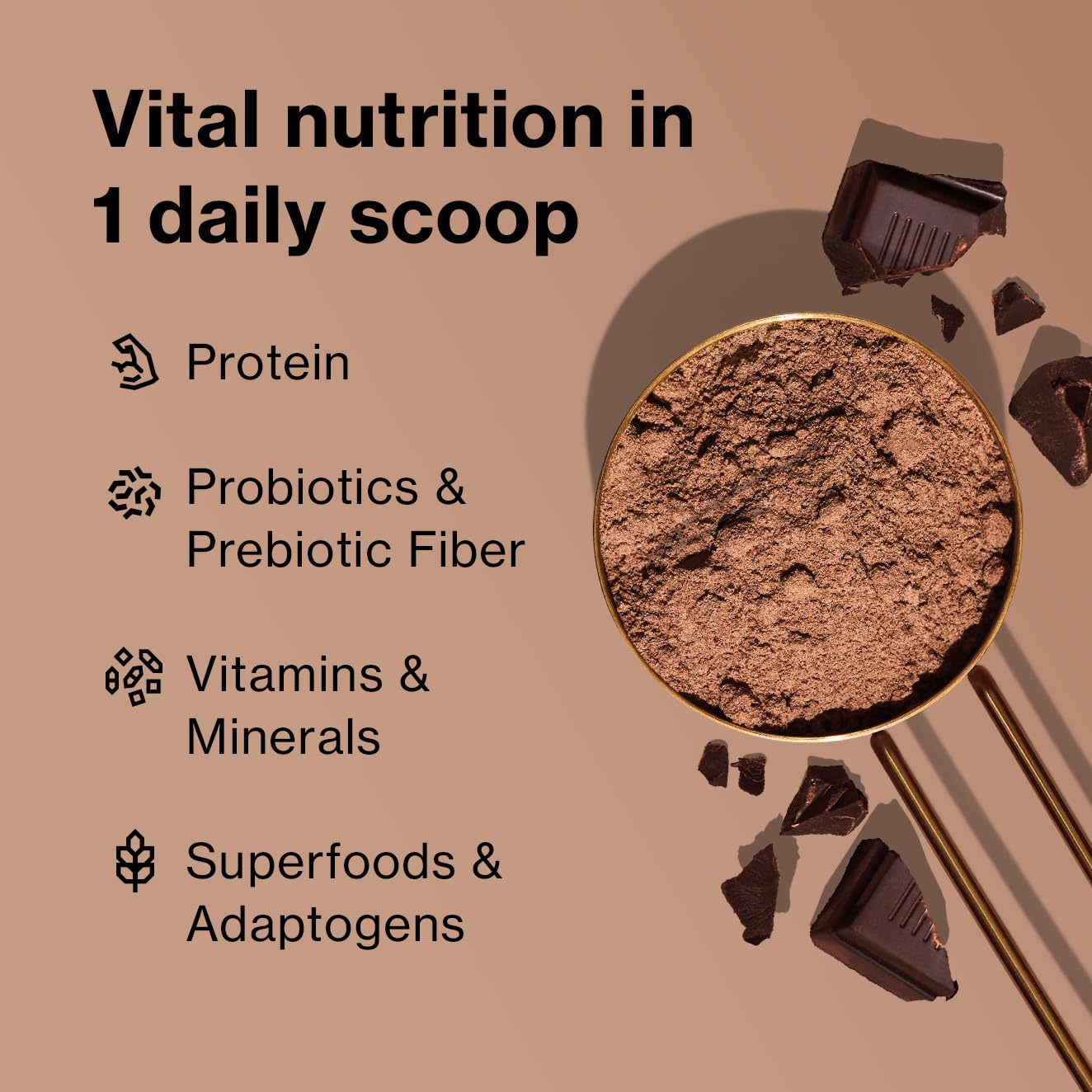 Proteína de alta calidad basada en suero, guisante y quinoa