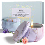 BODY & EARTH # LOVE vela portátil Lavanda y Vainilla para relajación.