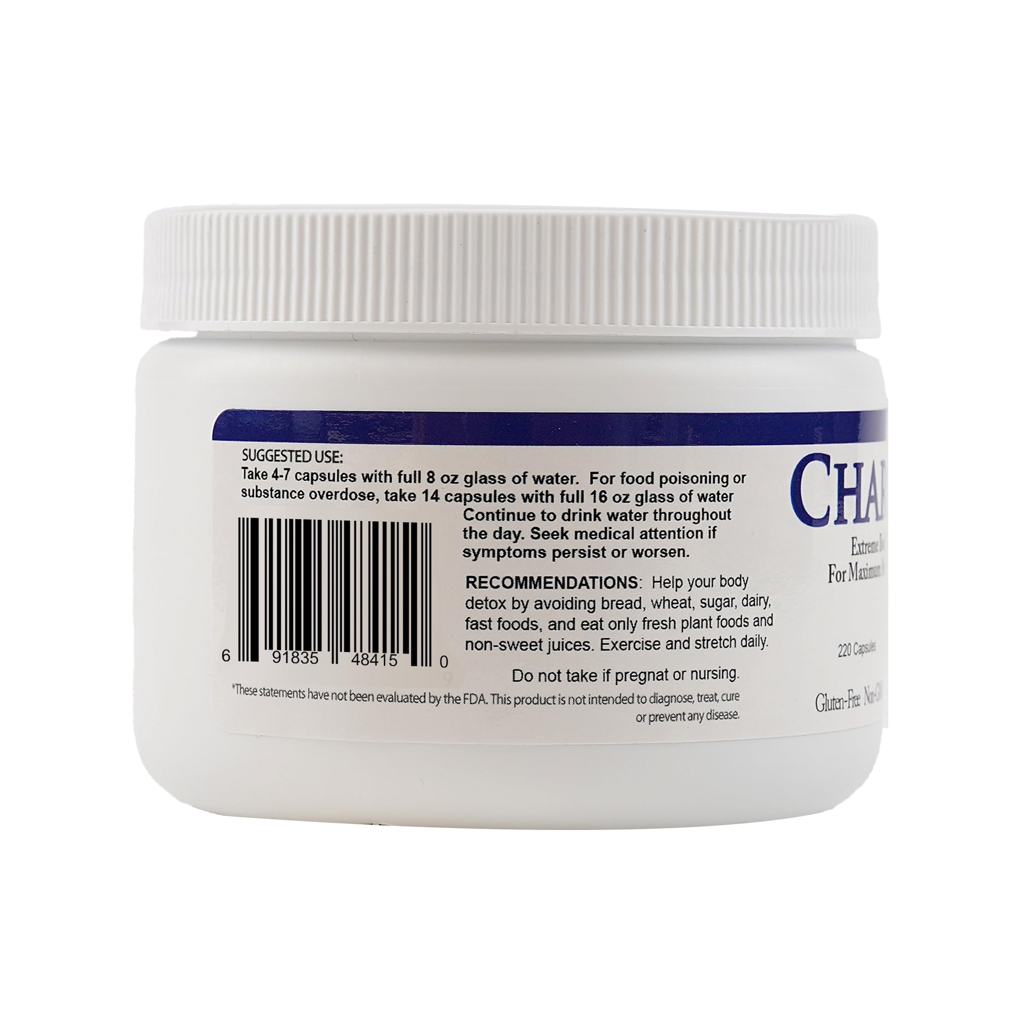 Body Force Charconite envase-primario: empaque práctico para almacenamiento.