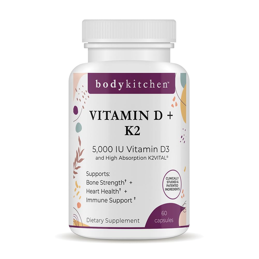 Body Kitchen D3 K2 cápsulas veganas para huesos sanos