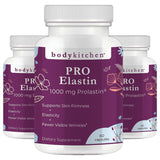 Body Kitchen Pro-Elastin, botella frontal, puede apoyar la elasticidad de la piel