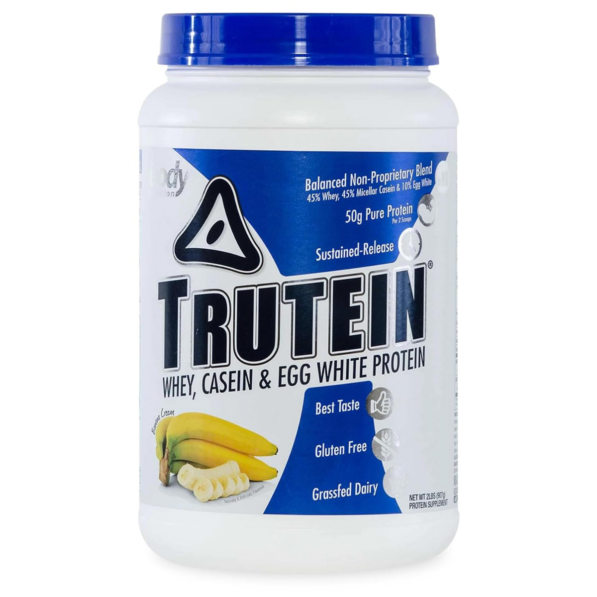 Body Nutrition Trutein: bote medidor para porciones precisas de proteína.