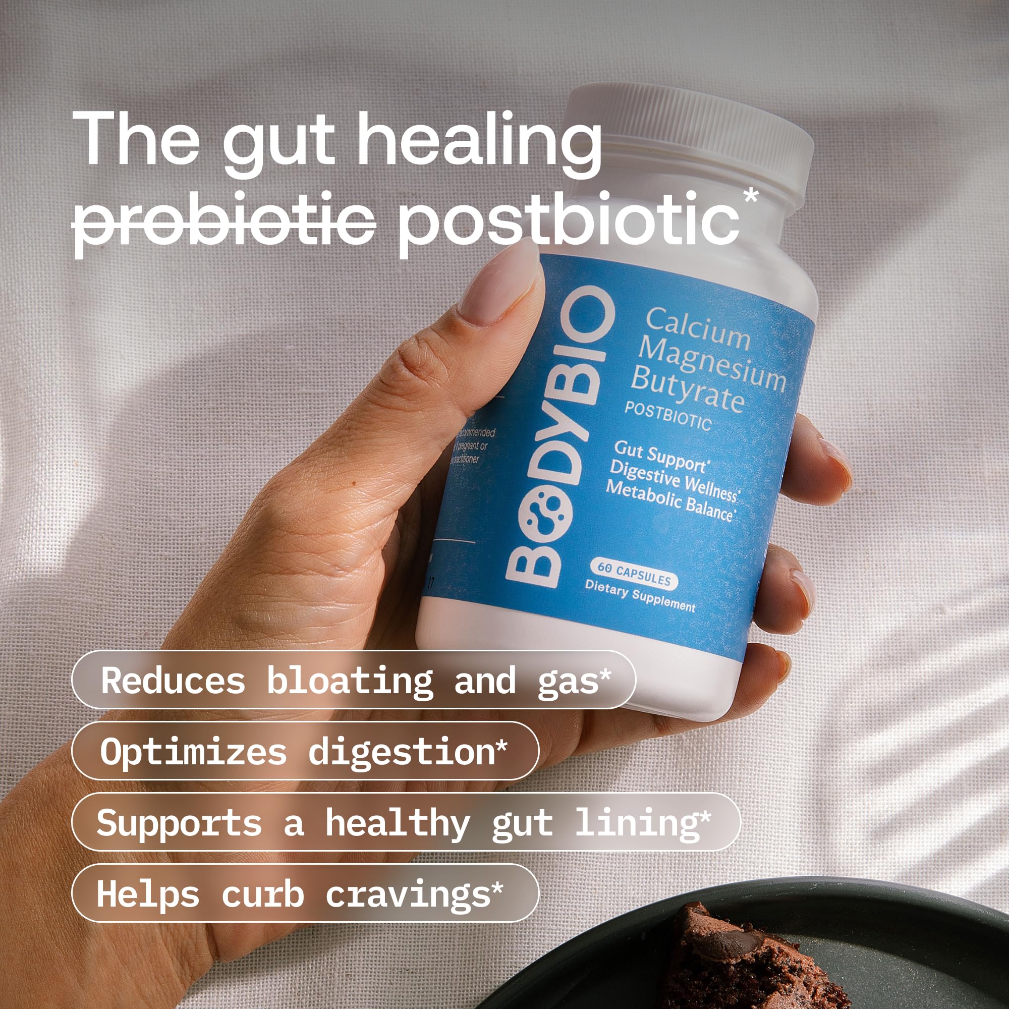 BodyBio Butirato imagen de barrera intestinal fortalecida.