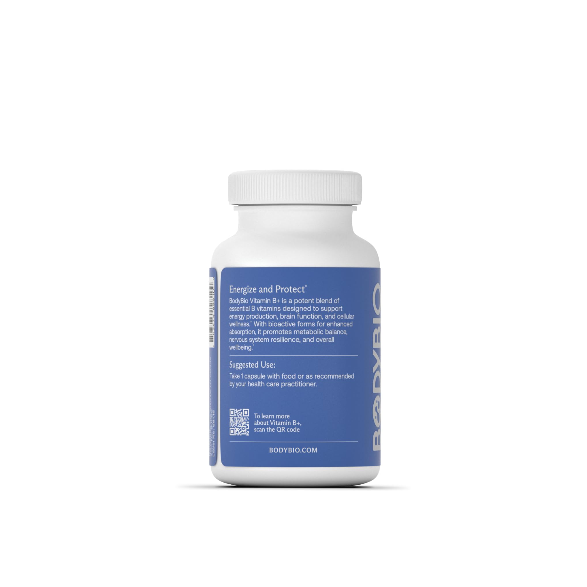 BodyBio Complejo B+ para cerebro, memoria y concentración.