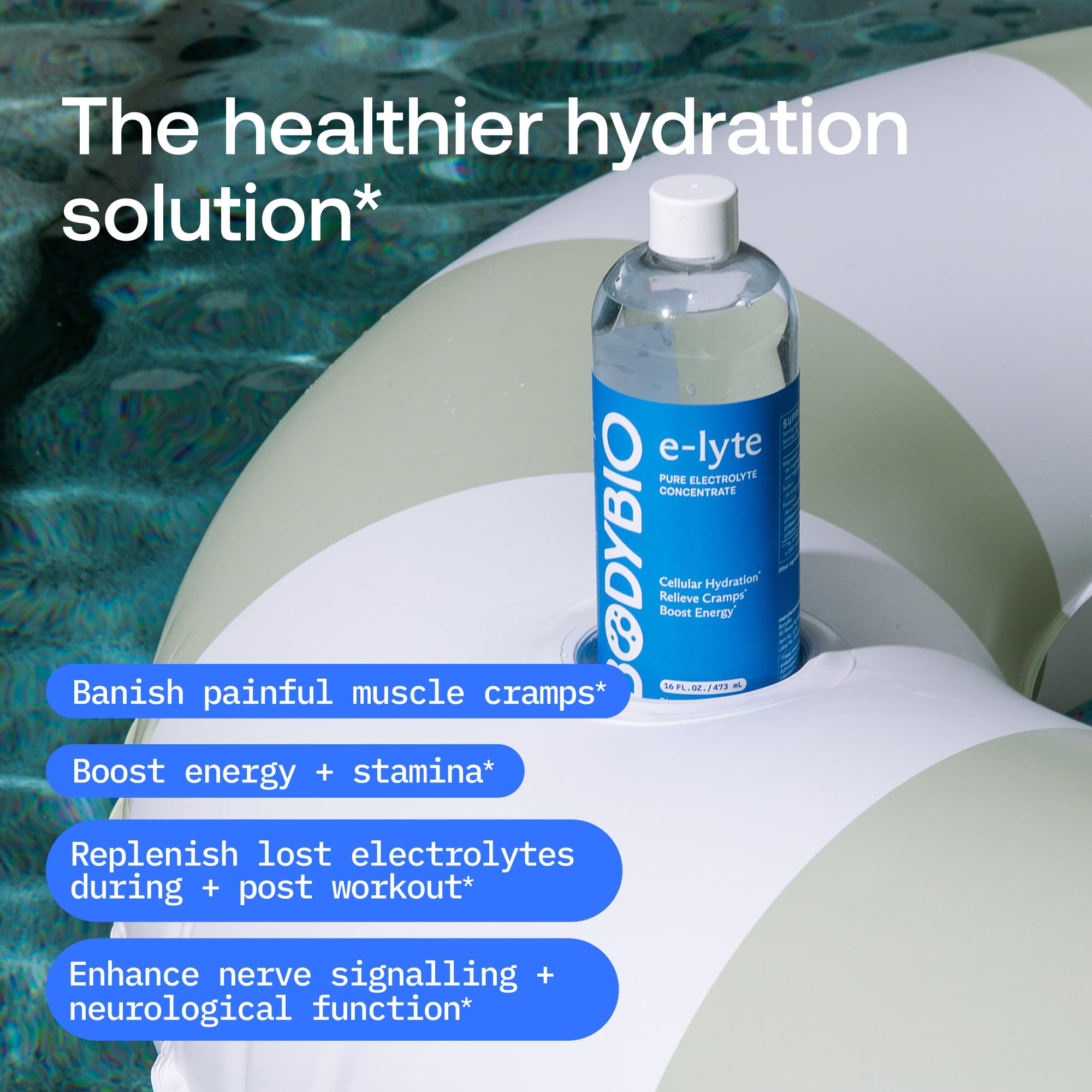 BodyBio e-Lyte durante entrenamiento, ayuda a mantener el ritmo