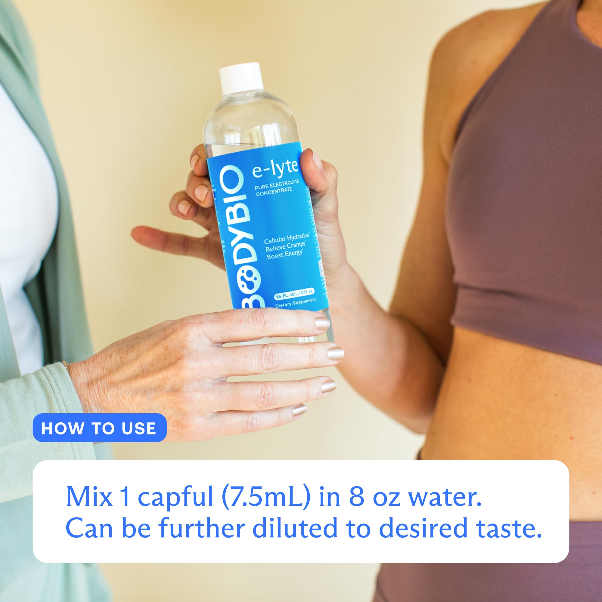 BodyBio e-Lyte, apto para keto, sin azúcares ni rellenos