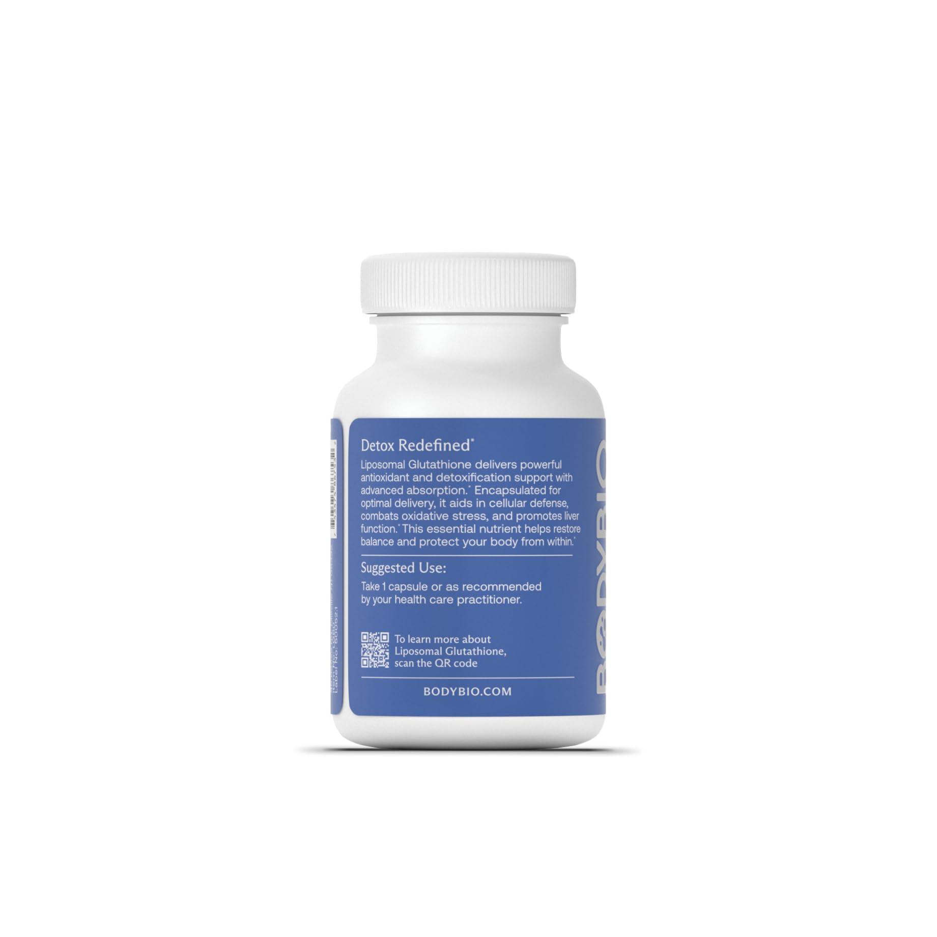 BodyBio Glutatión liposomal botella: dosis diaria clara para uso seguro