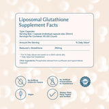 BodyBio Glutatión liposomal cápsula en mano: tamaño real para comparación