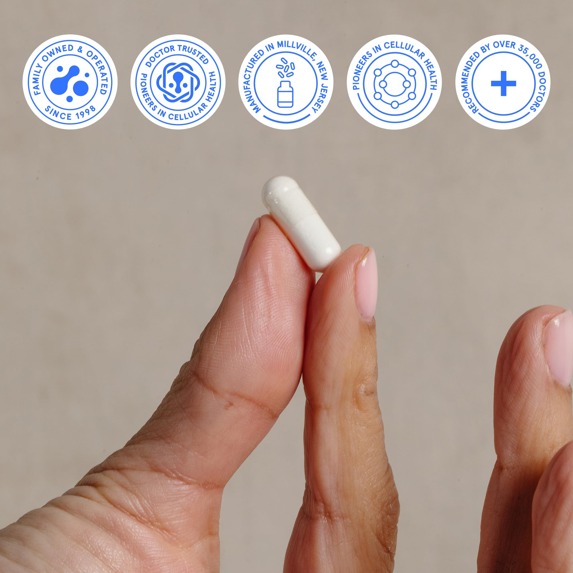 Tapa rosca BodyBio Glutatión liposomal: cierre seguro para almacenamiento