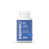 BodyBio PC: botella con etiqueta frontal para uso diario.