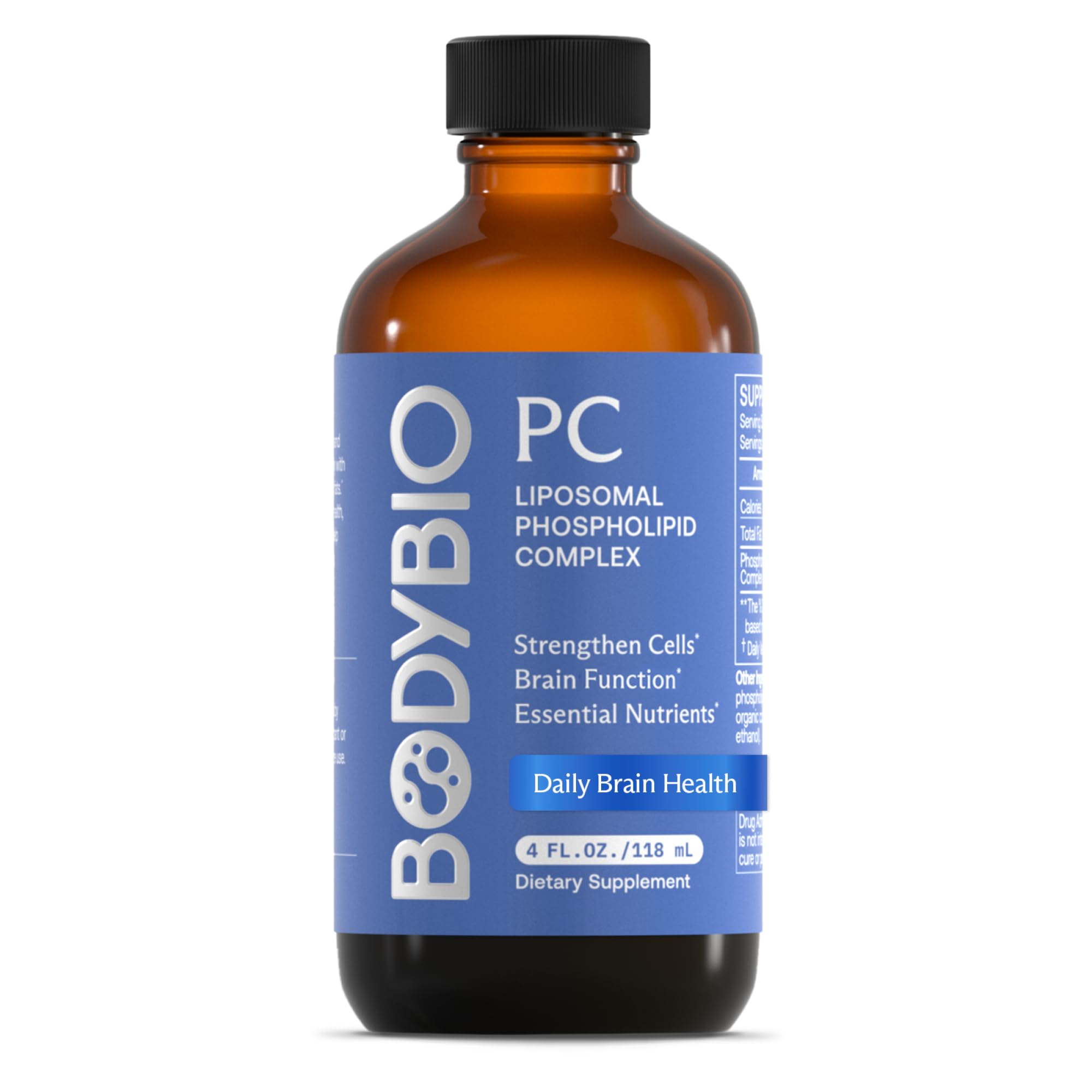 BodyBio PC cápsulas para apoyo cerebral y claridad
