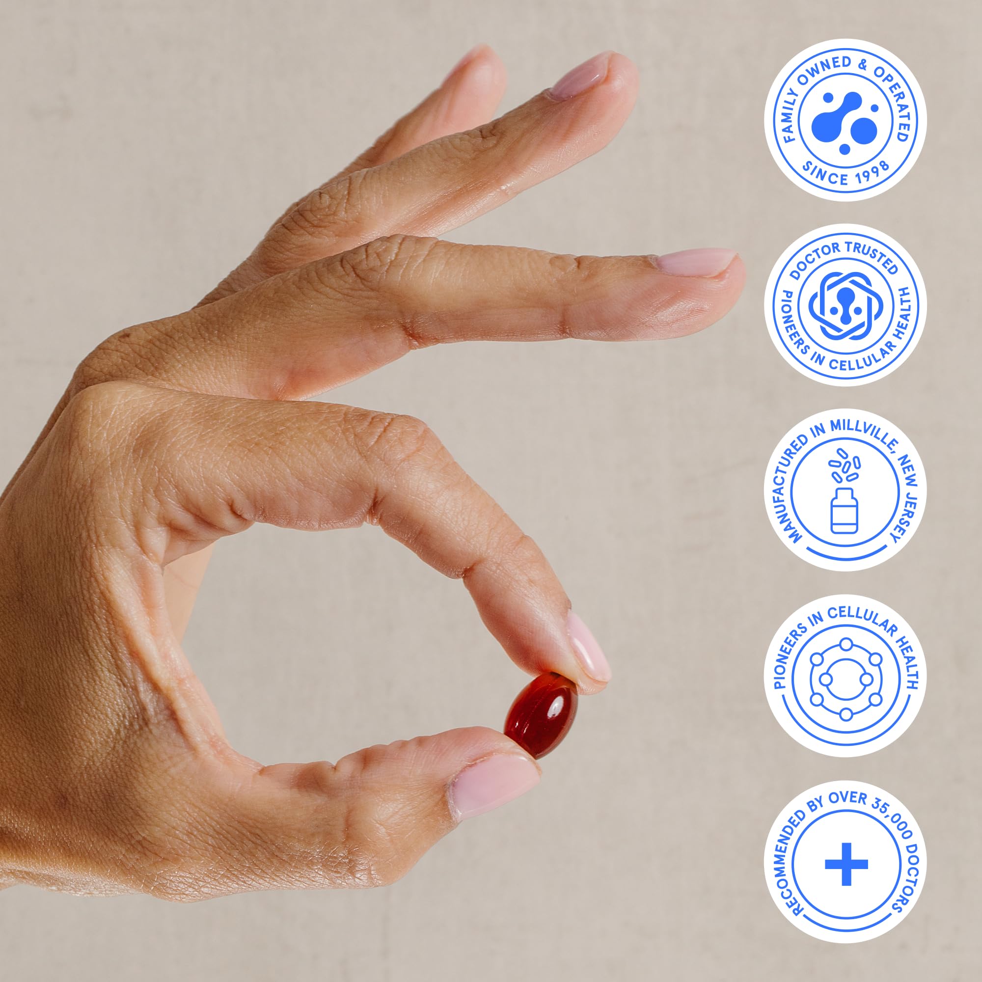 BodyBio Resolvin: uso diario sugerido, muestra de beneficios posibles para bienestar general.