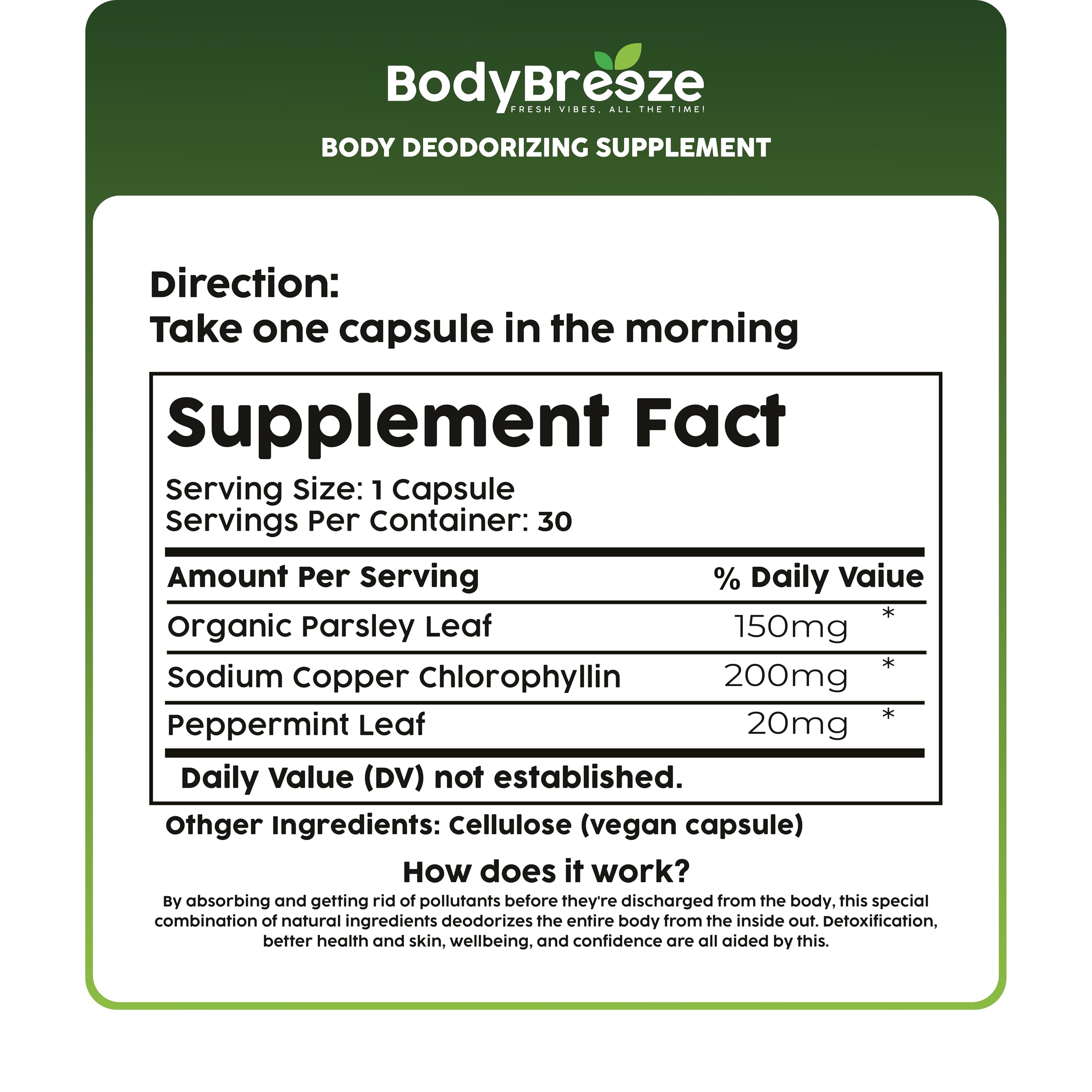 BodyBreeze: fabricación en EE. UU. con estándares GMP para calidad.
