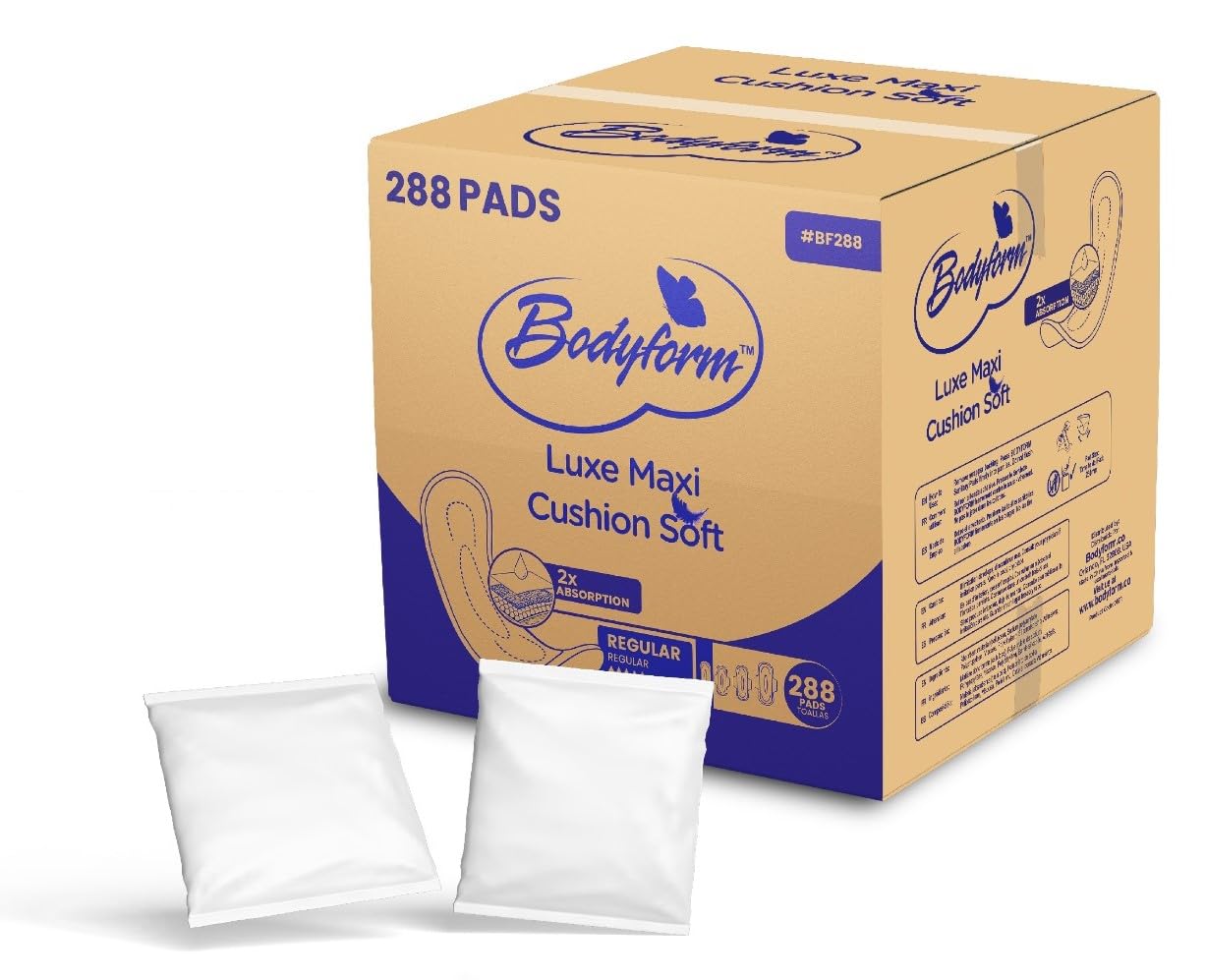 Bodyform Bandas Regulares Maxi en empaque individual para uso diario.