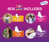 Conjunto completo Bodyform Luxe de 120 unidades para uso diario.